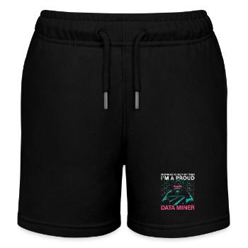 Data Miner Morning Is Not My Time Data Analyst - Kinder Organic Joggingshorts Mini Bolter von Stanley/Stella - Schwarz - Vorne