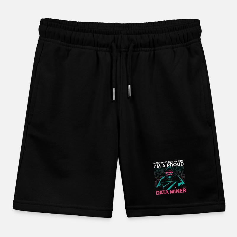Data Miner Morning Is Not My Time Data Analyst Kinder Organic Joggingshorts Mini Bolter von Stanley/Stella