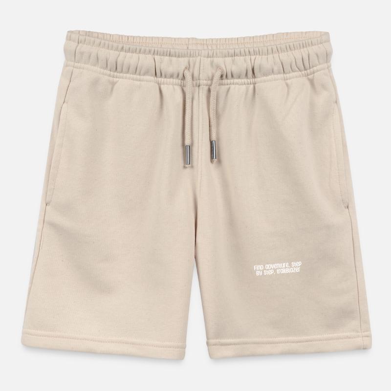 Hiking - Find adventure, step by step, Kids Organic Sweat Shorts by Stanley/Stella