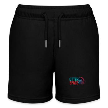 Otter Space Lustig Otter Astronaut - Kinder Organic Joggingshorts Mini Bolter von Stanley/Stella - Schwarz - Vorne