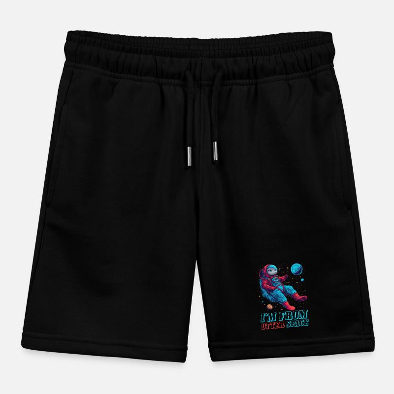 Otter Space Lustig Otter Astronaut Kinder Organic Joggingshorts Mini Bolter von Stanley/Stella