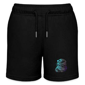 Otter Lustig Geschenk - Kinder Organic Joggingshorts Mini Bolter von Stanley/Stella - Schwarz - Vorne