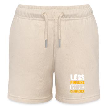 Finger amputees - Kids Organic Sweat Shorts by Stanley/Stella - soft Ecru - Front