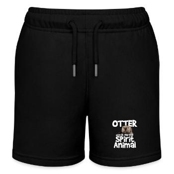 Otter Is My Spirit Animal - Kinder Organic Joggingshorts Mini Bolter von Stanley/Stella - Schwarz - Vorne