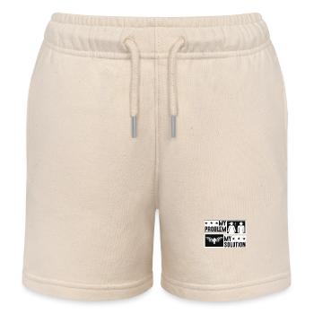 Cicadas Lover My Problem My Solution Pictogram Dad - Kinder Organic Joggingshorts Mini Bolter von Stanley/Stella - Natur - Vorne