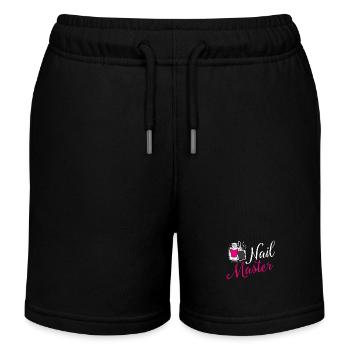 Nail Master Manicurist Tech Artist Polish Funny - Kids Organic Sweat Shorts by Stanley/Stella - black - Front