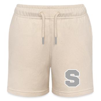 Lettre s sport - Short de jogging enfant bio Stanley/Stella - écru doux - Devant