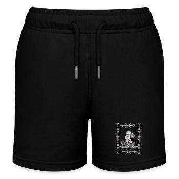 Souris rétro Vintage ancre marin maritime Ahoy - Short de jogging enfant bio Stanley/Stella - noir - Devant