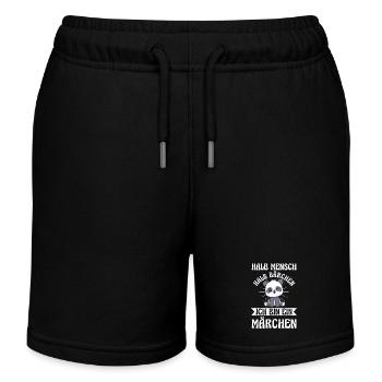 Mi-humain, mi-ours - Short de jogging enfant bio Stanley/Stella - noir - Devant
