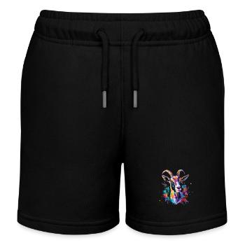 Cadeau de chèvre - Short de jogging enfant bio Stanley/Stella - noir - Devant