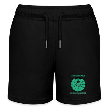 HU - Condition corresponds to age and mileage - Kids Organic Sweat Shorts by Stanley/Stella - black - Front
