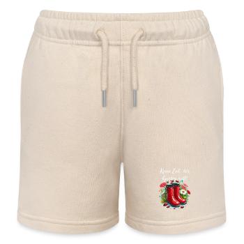 jardin, bottes en caoutchouc, jardinier, jardinier amateur, fleurs - Short de jogging enfant bio Stanley/Stella - écru doux - Devant