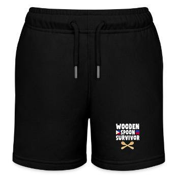 Filipino Wooden Spoon Survivor - Kinder Organic Joggingshorts Mini Bolter von Stanley/Stella - Schwarz - Vorne