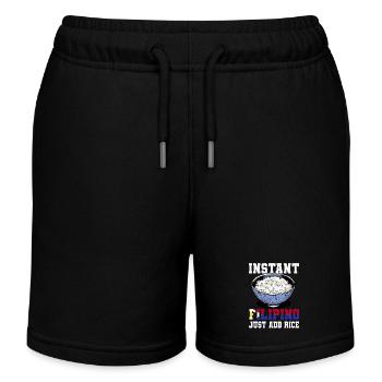 Philippinischer Reisliebhaber - Kinder Organic Joggingshorts Mini Bolter von Stanley/Stella - Schwarz - Vorne