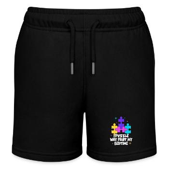 I Puzzle Way Past My Bedtime Jigsaw Puzzle Piece - Kinder Organic Joggingshorts Mini Bolter von Stanley/Stella - Schwarz - Vorne
