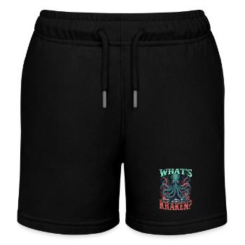 Kraken Legendary sea creature. - Kids Organic Sweat Shorts by Stanley/Stella - black - Front
