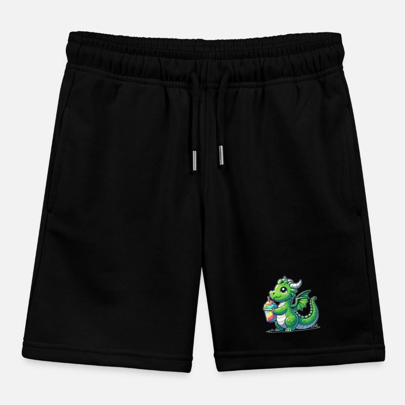 Drache mit Matsch-Eis Kinder Organic Joggingshorts Mini Bolter von Stanley/Stella