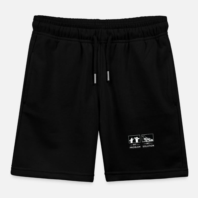 Mower My Problem My Solution Pictogram Dad Mom Kids Organic Sweat Shorts by Stanley/Stella