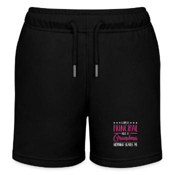 Rektor Und Eine Oma Nichts macht mir Angst - Kinder Organic Joggingshorts Mini Bolter von Stanley/Stella - Schwarz - Vorne