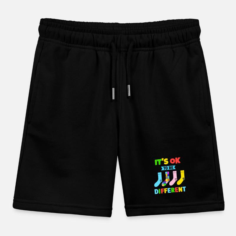 C’est bien d’être différent avec des chaussettes colorées Short de jogging enfant bio Stanley/Stella