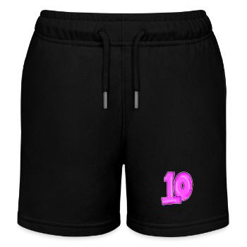 10 rosa - Kinder Organic Joggingshorts Mini Bolter von Stanley/Stella - Schwarz - Vorne