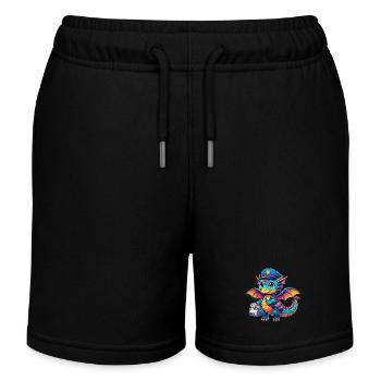 Drache Postbote, Drachenpostbote, Briefträger - Kinder Organic Joggingshorts Mini Bolter von Stanley/Stella - Schwarz - Vorne