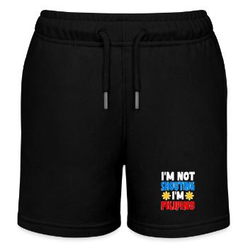 Philippinisches Humor Shirt - Kinder Organic Joggingshorts Mini Bolter von Stanley/Stella - Schwarz - Vorne