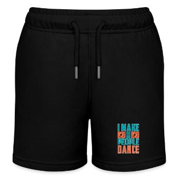 Disc Jockey I Make People DJ Music Disc Jockeys - Kinder Organic Joggingshorts Mini Bolter von Stanley/Stella - Schwarz - Vorne