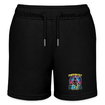Disc Jockey Everybody Loves DJ Music Disc Jockeys - Kinder Organic Joggingshorts Mini Bolter von Stanley/Stella - Schwarz - Vorne