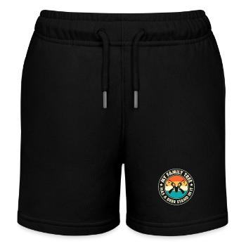 Chasse au chasseur - Short de jogging enfant bio Stanley/Stella - noir - Devant