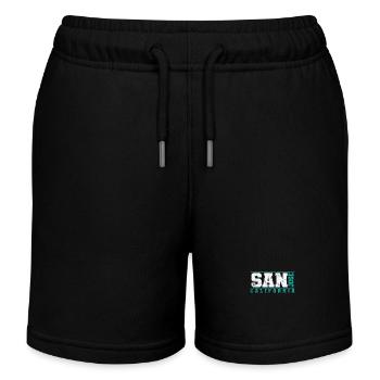San Jose California Stadt in den USA - Kinder Organic Joggingshorts Mini Bolter von Stanley/Stella - Schwarz - Vorne