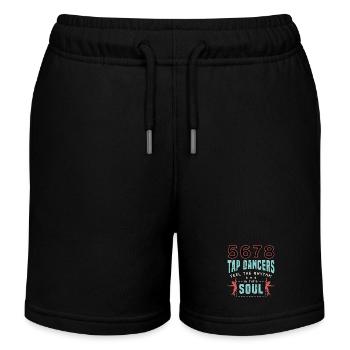 Tap Dance 5678 Tap Dancers Feel Stomping Dancing - Kids Organic Sweat Shorts by Stanley/Stella - black - Front