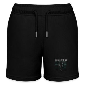 Tap Dancer Morning Is Not My Time Stomping Dancing - Kids Organic Sweat Shorts by Stanley/Stella - black - Front