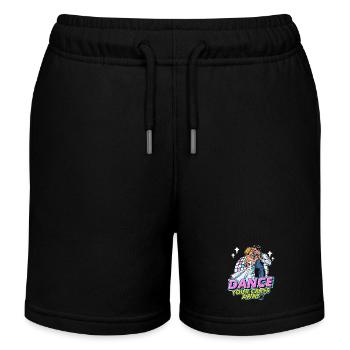 Ballroom Dance Your Cares Dancing Ballroom Dancer - Kids Organic Sweat Shorts by Stanley/Stella - black - Front