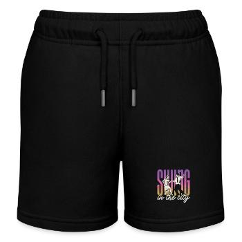 Swing Dance Swing In The City Loves Dance Sport - Kids Organic Sweat Shorts by Stanley/Stella - black - Front