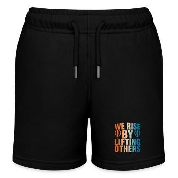 Dicton d’inspiration de montgolfière - Short de jogging enfant bio Stanley/Stella - noir - Devant