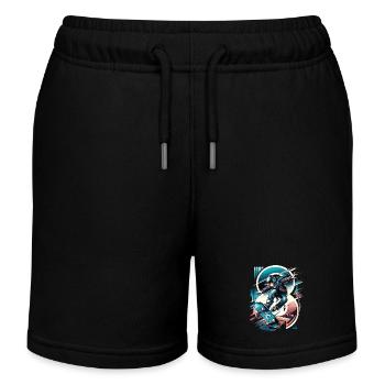 Skateboard Skater Design pour les garçons de 8 ans - Short de jogging enfant bio Stanley/Stella - noir - Devant