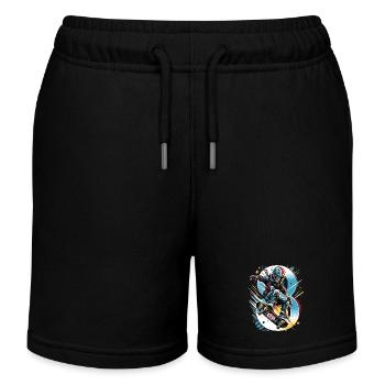 Skateboard Skater Design pour les garçons de 8 ans - Short de jogging enfant bio Stanley/Stella - noir - Devant