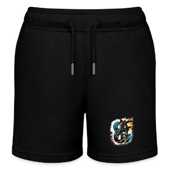 Skateboard Skater Design pour les garçons de 8 ans - Short de jogging enfant bio Stanley/Stella - noir - Devant