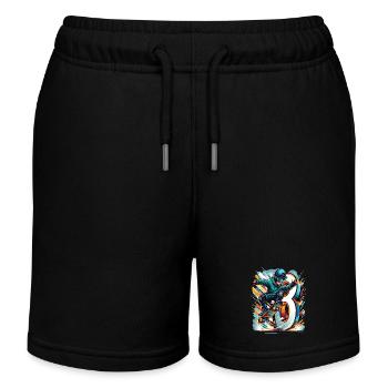 Skateboard Skater Design pour les garçons de 8 ans - Short de jogging enfant bio Stanley/Stella - noir - Devant