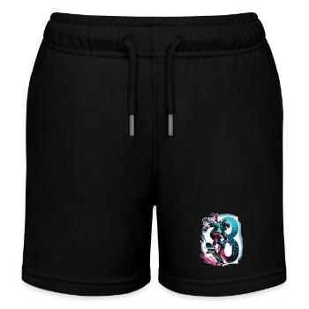 Skateboard Skater Design pour les garçons de 8 ans - Short de jogging enfant bio Stanley/Stella - noir - Devant