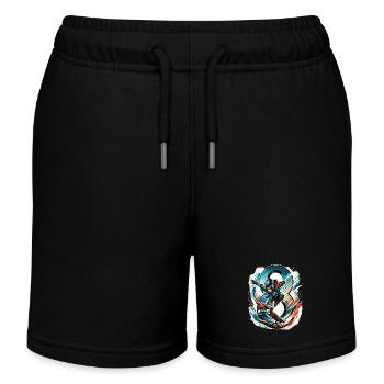 Skateboard Skater Design pour les garçons de 8 ans - Short de jogging enfant bio Stanley/Stella - noir - Devant