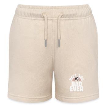 Best Dog Dad Ever Frenchie French Bulldog - Kinder Organic Joggingshorts Mini Bolter von Stanley/Stella - Natur - Vorne