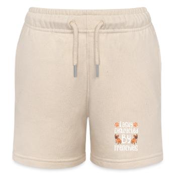Easily Distracted By Frenchies French Bulldog Owne - Kinder Organic Joggingshorts Mini Bolter von Stanley/Stella - Natur - Vorne