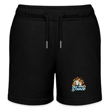 Swing Dance Lindy Hop Couple Dancing Swing Dancer - Kids Organic Sweat Shorts by Stanley/Stella - black - Front