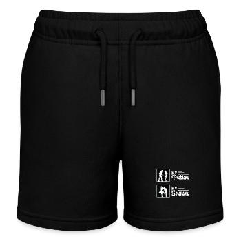Swing Dancer My Problem My Solution Pictogram Mom - Kids Organic Sweat Shorts by Stanley/Stella - black - Front