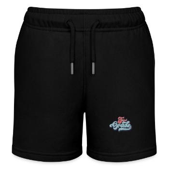 3ème Année Drôle École Primaire Tenue Groovy Fille - Short de jogging enfant bio Stanley/Stella - noir - Devant