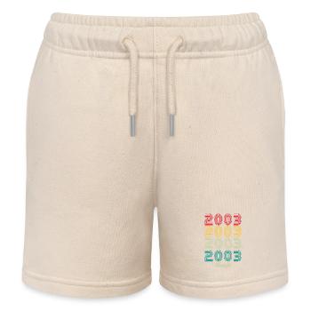 21 Years Old Vintage 2003 Limited Edition 21st - Kids Organic Sweat Shorts by Stanley/Stella - soft Ecru - Front