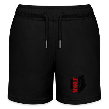 Sort du Grand Méchant Loup - Short de jogging enfant bio Stanley/Stella - noir - Devant