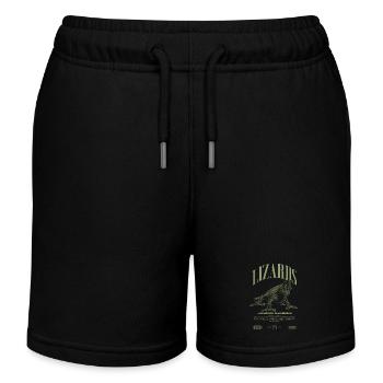 Jackson's Chamäleon Streetwear Eidechsenwärter - Kinder Organic Joggingshorts Mini Bolter von Stanley/Stella - Schwarz - Vorne